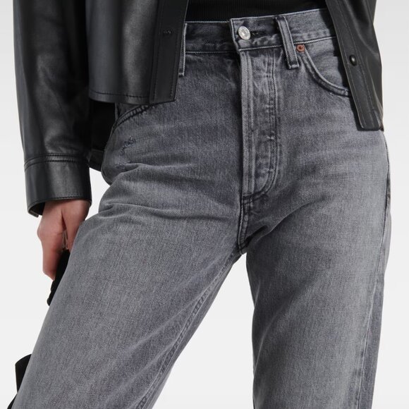 Citizens of Humanity, Charlotte high-rise straight jeans, Washed Black, Size 27 - Picture 8 of 8